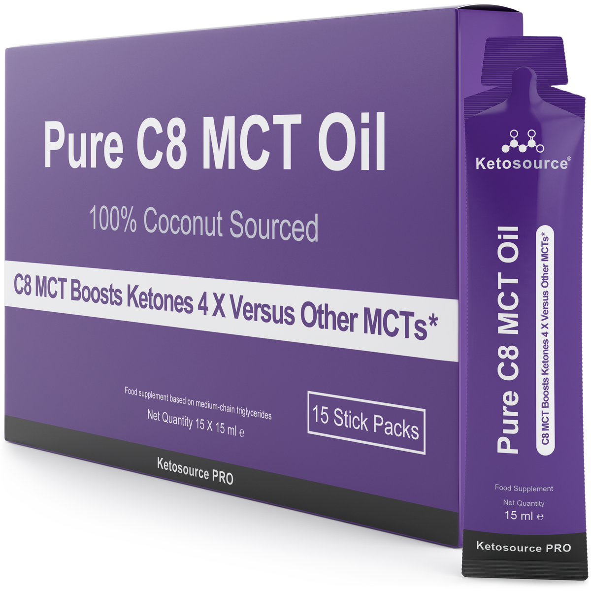 زيت كيتوسورس النقي C8 MCT