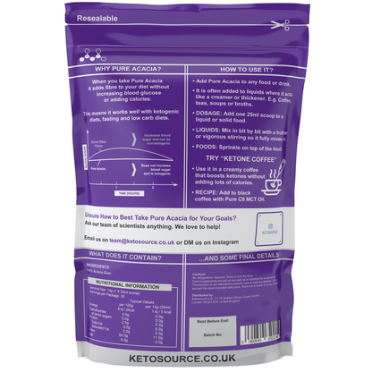 Case of 10 x Ketosource Pure Acacia (500g)